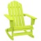 Gossi scaun balansoar de gradina adirondack, verde, lemn masiv brad