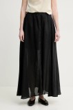 ISABELLE BLANCHE fusta din in culoarea negru, maxi, evazati, IS25SS-G093-T019