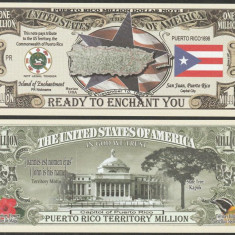 SUA - FANTASY NOTE - PUERTO RICO - 2021 - UNC / DIN SERIA STATELE SUA CU HARTA