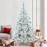 VidaXL Brad de Crăciun artificial cu ramuri articulare 210 cm PVC 3397738
