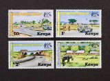 Kenya 1977 - Autostrada Nairobi - Addis-Ababa, transport, animale, serie neuzata