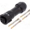 Conector circular mamă 4 pini X-Lok pe cablu