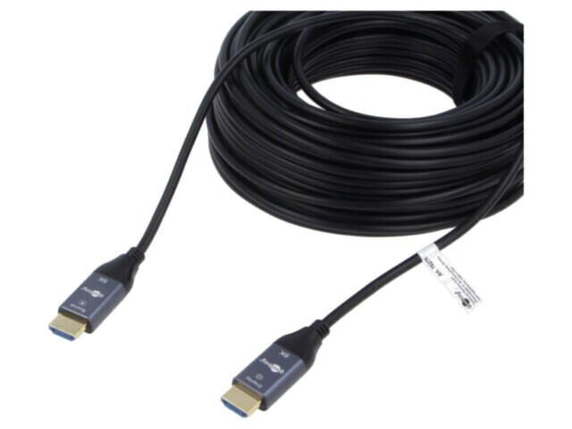 Cablu HDMI optic Goobay 76275, HDMI 2.1, HDCP 2.2, mufă PVC dublă