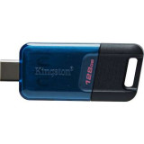 Stick Memorie Kingston DT80M, 128GB, USB-C, 3.0, Blue-Black, 128 GB