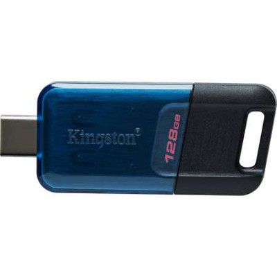 Stick Memorie Kingston DT80M, 128GB, USB-C, 3.0, Blue-Black foto