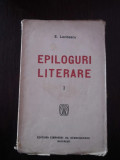 EPILOGURI LITERAERE - E. lovinescu - Librariei Al. Stanciulescu, 1919, 132 p.