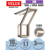 Fereastra mansarda iesire terasa VELUX GEL | VEA 3065, lemn de pin, 3 sticle