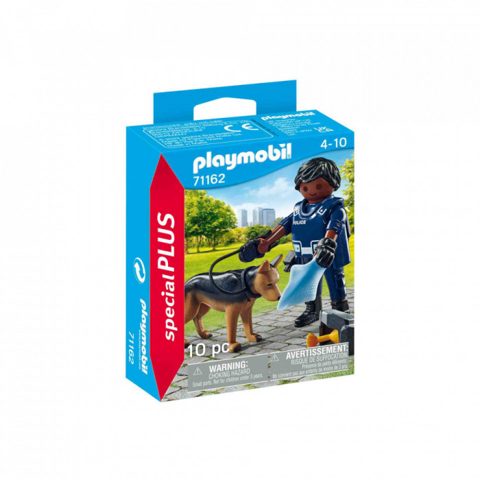 Playmobil - Figurina Politist Cu Catel