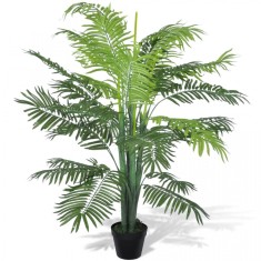 Palmier Phoenix artificial cu aspect natural ?i ghiveci, 130 cm foto