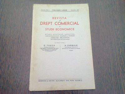 REVISTA DE DREPT COMERCIAL SI STUDII ECONOMICE NR.9/1935 foto