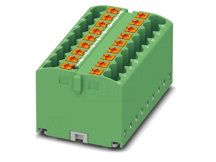 Conector de șine 24A 450V, push-in