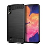 Husa SAMSUNG Galaxy A10s - Luxury Carbon TSS, Negru