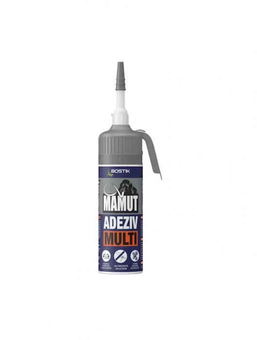 Adeziv universal Bostik Mamut Hybrid Multi Pressure Pack 100 ml, nu necesita pistol, Alb