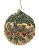 Set 12 globuri brad Craciun sticla multicolora Mistletoe &Oslash; 8 cm
