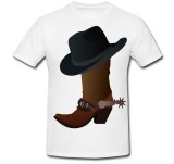 Cumpara ieftin Tricou &quot; Cowboy boot &quot;