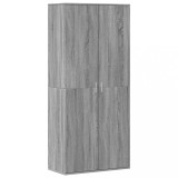 Cumpara ieftin Pantofar, gri sonoma, 80x39x178 cm, lemn prelucrat