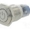 Intrerupator anti-vandalism, ON-ON, &Oslash;16mm, ONPOW - LAS2GQF-11ZDT/Y/12V/S