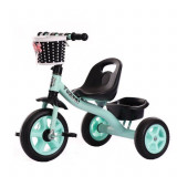 Tricicleta copii cu cosulet - Verde, Generic