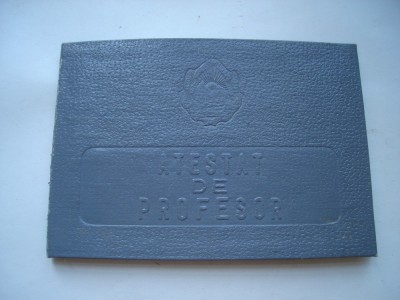 Atestat de profesor desen RPR 1956 foto