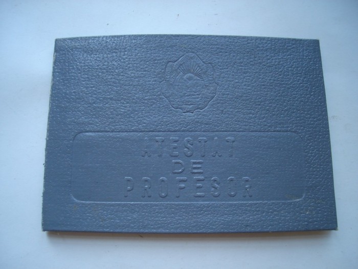 Atestat de profesor desen RPR 1956