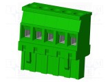 Regletă de conexiuni deconectabilă 5,08mm 90&deg; AMPHENOL ANYTEK
