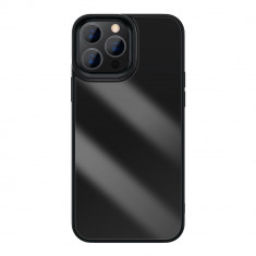 Husă Pentru Telefon Baseus Crystal Pentru IPhone 13 Pro Max Cu Cadru TPU Negru (ARJT000201) 6932172601447