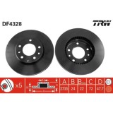 Set discuri frana fata TRW, Mazda 323 F Vi (Bj), 09.1998-2004, Mazda 6 (GG/GH), 2002-2013, Mazda 626 V Combi (Gw), 01.1998-12.02, Premacy (Cp), 1999-