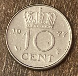 C50 - Moneda foarte veche - Olanda - 10 centi - 1977