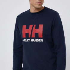 Helly Hansen hanorac de bumbac bărbați, culoarea bleumarin, uni 34000