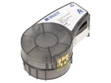 Bandă albă 9,5mm x 6,4m cu caractere negre