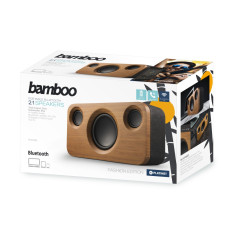 Boxa stereo 2.1 PLATINET Bamboo, Bluetooth, 35 W foto