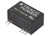 Convertor DC/DC 1W 19,2-28,8V la 15V/-5V TRV 1-2421M