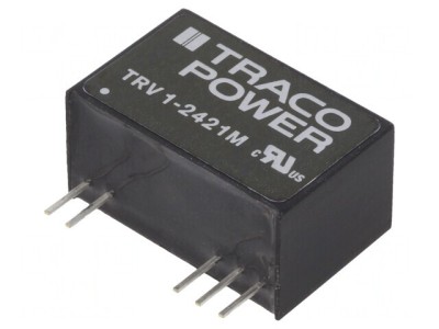 Convertor DC/DC 1W 19,2-28,8V la 15V/-5V TRV 1-2421M foto