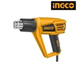 Pistol cu Aer Cald 2000W, 550 &deg; C, doua trepte, racleta si 4 duze. Ingco HG200028