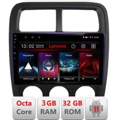 Navigatie Dodge Caliber 2010-2012 D-CALIBER Octa Core cu Android Radio Bluetooth Internet GPS WIFI DSP 3+32 GB LENOVO LITE CarStore Technology foto