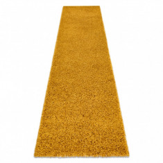 Covor, Traversa SOFFI shaggy 5cm aur - pentru bucătărie, hol și coridor, 60x300 cm