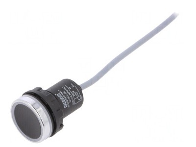 Comutator Capacitiv Negru-Argintiu 10-30VDC NPN NO foto