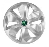 Cumpara ieftin Set 4 capace roti pentru Skoda Nou Verde, model Roco Gray, R15
