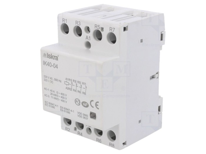 Contactor 4-Poli 40A 230VAC