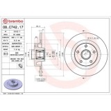 Set disc frana Renault Espace 5 (Jr) 02.15-03.23, Spate, 290X11mm, plin, BREMBO