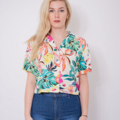 Camasa cu maneca scurta cu imprimeu floral Pull&Bear