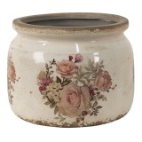 Set 2 ghivece flori ceramica Roses 20x15 cm
