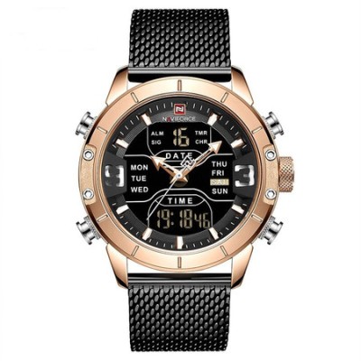 Ceas barbatesc, NaviForce, Business, Fashion, Elegant, Digital, Analog, Mecanism Quartz foto