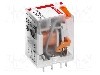 Releu electromagnetic, 230V AC, 24A, DPDT, serie R2N, RELPOL - R2N-2012-23-5230-WT
