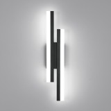 Aplica de perete LED Rovo 1289-65, 65CM, 20W, Lumina alb rece 6500 K, Neagra