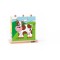 Puzzle din lemn cuburi - Imagini de stivuit 3 x 3