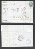 France 1870 Postal History Rare Cover + Content TOULOUSE DB.329