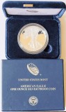 SUA STATELE UNITE ALE AMERICII 1 DOLLAR DOLAR 2014 W SILVER EAGLE ARGINT PROOF IN CAPSULA DE PLASTIC SI CUTII ( CITITI VA ROG DESCRIEREA ENUNTUL )