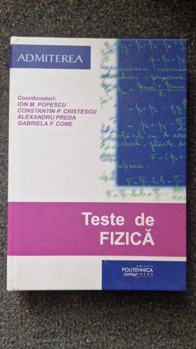 TESTE DE FIZICA 2020 - Popescu, Cristescu