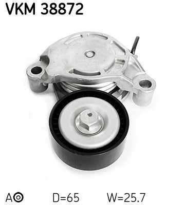 SKF VKM 38872 rola intinzator,curea transmisie foto